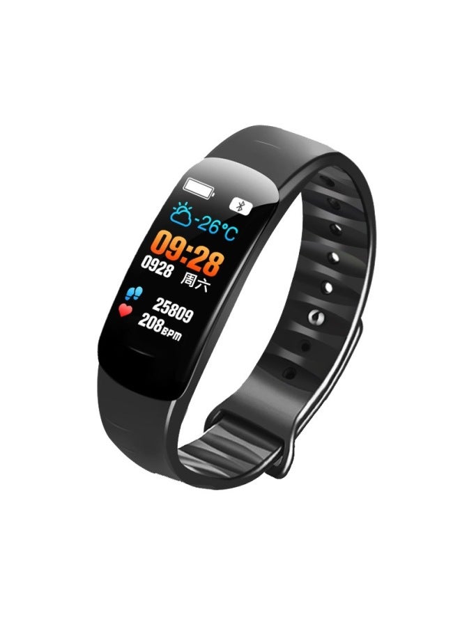 Smart Bracelet C1s Blood Pressure Heart Rate Waterproof Color Screen Bluetooth Pedometer Sports Bracelet Watch Direct Sale-Colour:Purple - Image 5