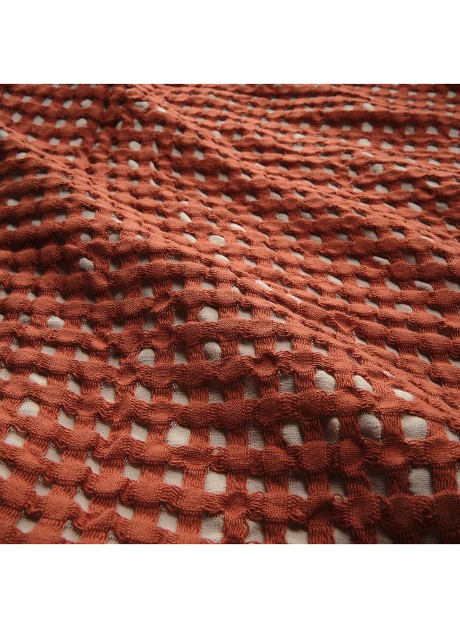 Bedspread, Red-Brown/Beige, 150X250 Cm - Image 2