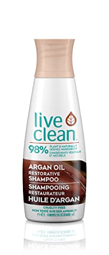 Live Clean Shampoo, Restorative Argan Oil, 12 Oz - Image 1