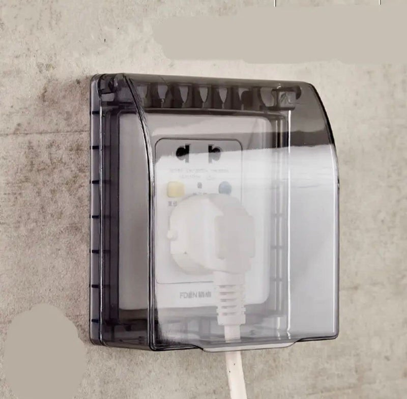 kesig Universal Waterproof Wall Socket Plate Panel Switch Box Cover Protector Weatherproof Single Outlet Cover Outdoor Receptacle Protector Pack of 2 - Image 5