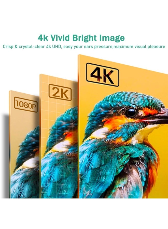 كابل محول DisplayPort إلى HDMI بدقة 4K، بطول 6 أقدام، عالي السرعة، لتحويل بطاقات الرسومات من أجهزة الكمبيوتر المكتبية والمحمولة إلى شاشات التلفزيون عالية الدقة وأجهزة العرض. يدعم كابل DisplayPort ذكر إلى HDMI ذكر دقة 4K بمعدل 60 هرتز، و2K بمعدل 120 هرتز، و1080P Full HD، بالإضافة إلى بث الصوت والفيديو والألعاب وعرض الشاشة الممتد. - Image 5