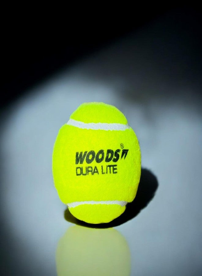 WOODS DURA LITE Cricket Tennis Balls, Yellow (Pack of 6) (6) - Image 5
