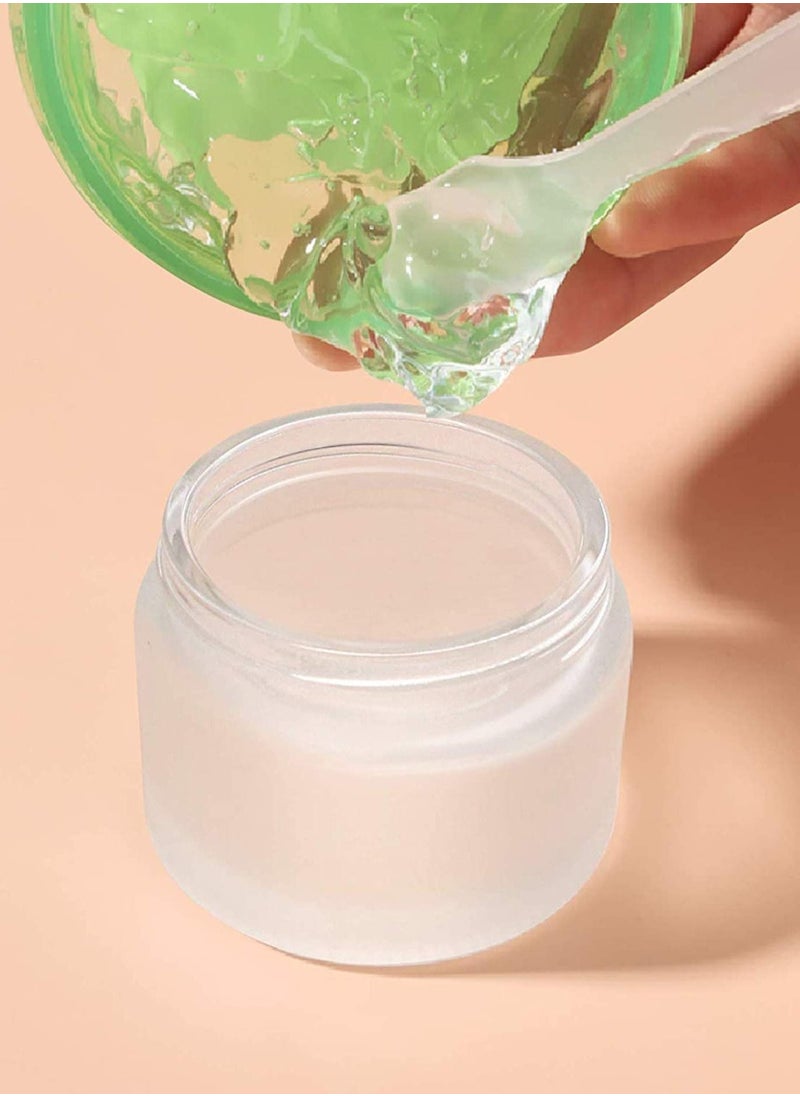 Y&D Glass Cosmetic Containers, Empty Sample Jars with Leakproof Lids Makeup Containers BPA Free Pot for Lotion, Cream, Used Travel Storage Beauty Products or Others (4 Pack)  - Image 2