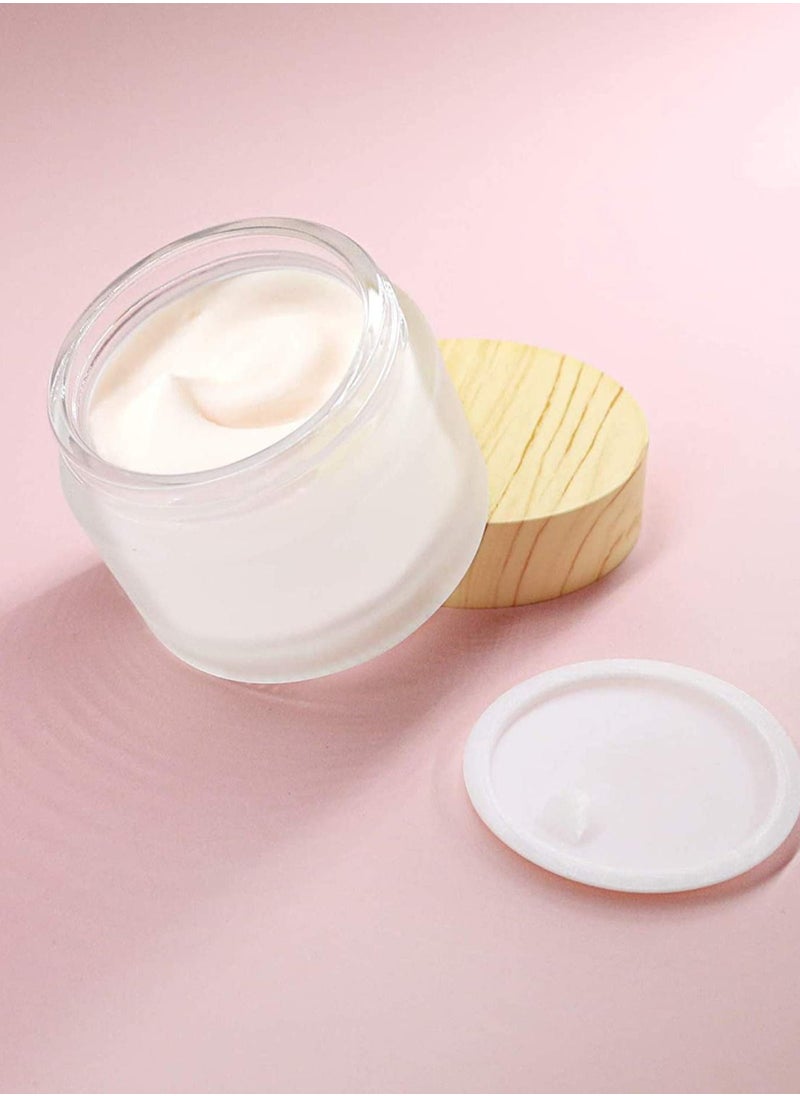 Y&D Glass Cosmetic Containers, Empty Sample Jars with Leakproof Lids Makeup Containers BPA Free Pot for Lotion, Cream, Used Travel Storage Beauty Products or Others (4 Pack)  - Image 3