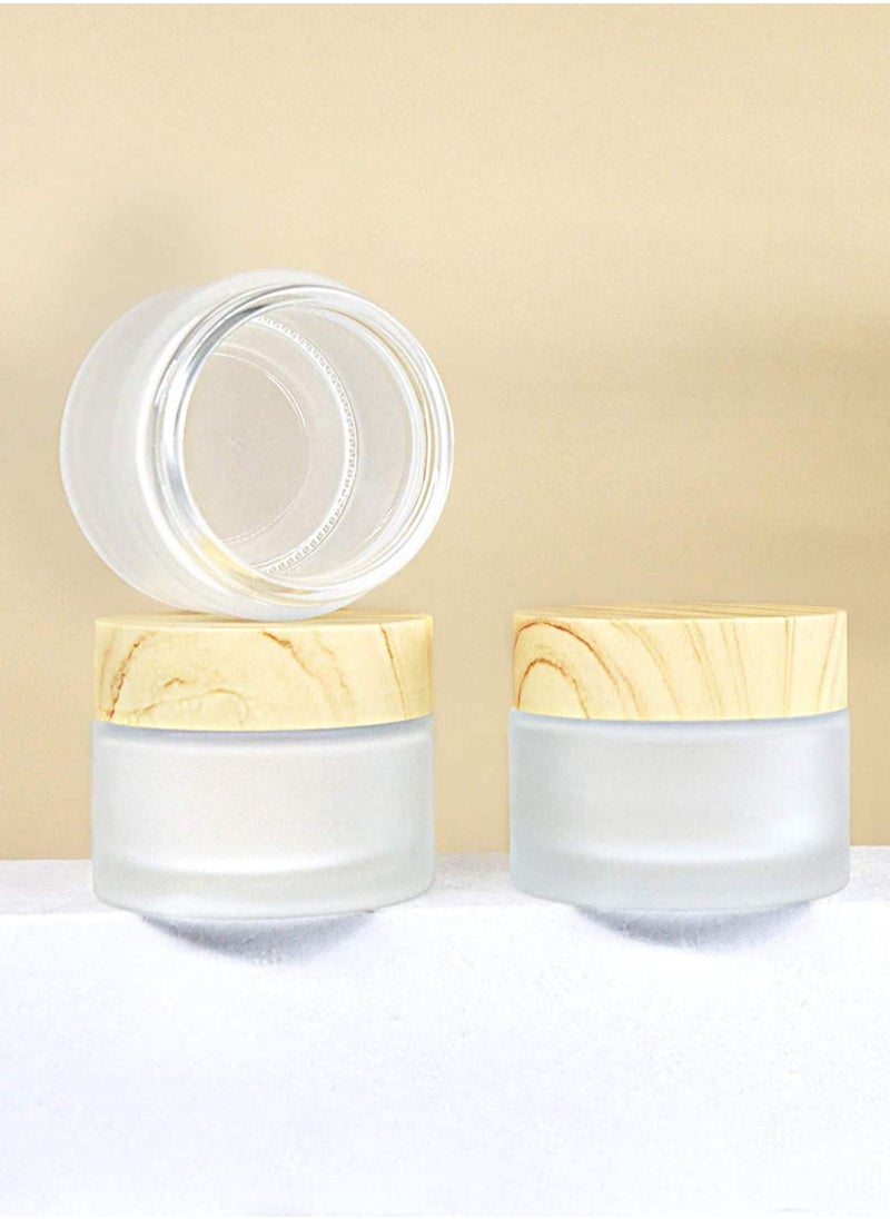 Y&D Glass Cosmetic Containers, Empty Sample Jars with Leakproof Lids Makeup Containers BPA Free Pot for Lotion, Cream, Used Travel Storage Beauty Products or Others (4 Pack)  - Image 4