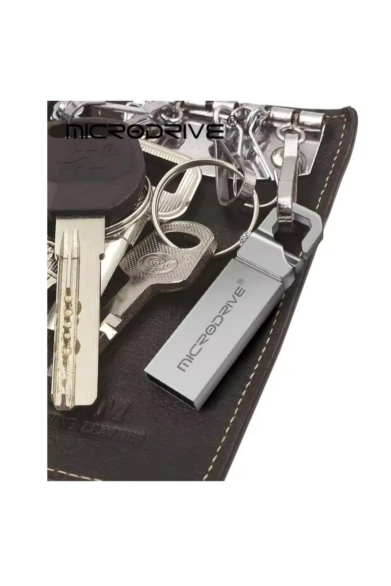 مايكرو درايف ذاكرة فلاش مساحة 128 جيجابايت اللون فضي - Image 2