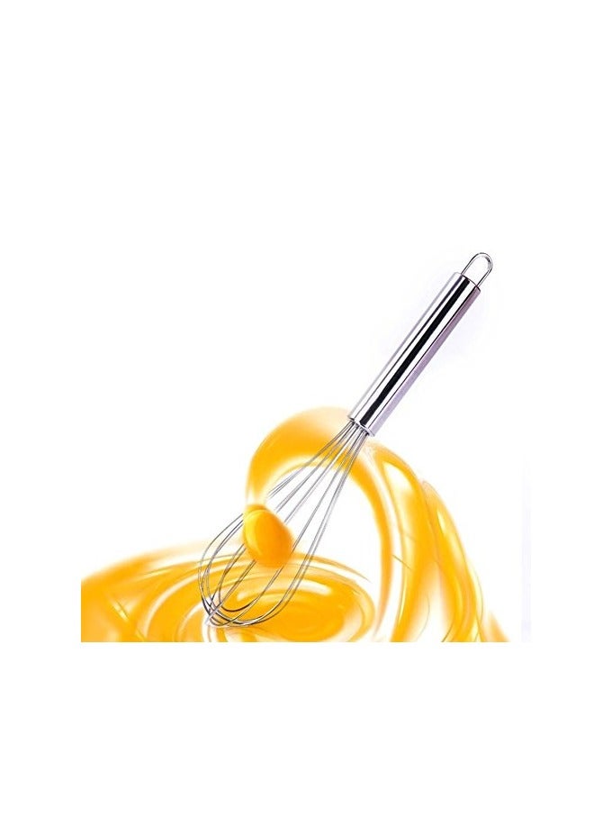 erorex Handy 8/10/12inches Stainless Steel Balloon Wire Whisk Egg Beater Mixer Utensil Kitchen Cooking Gadget Baking Tool Supply 12 Inches - Image 5