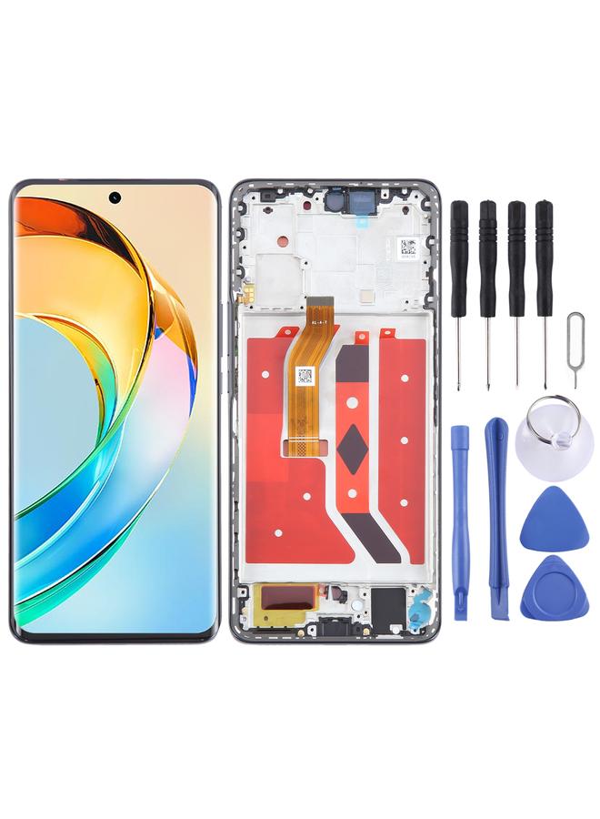 erorex Replacement For Honor X9b Original LCD Screen Digitizer Full Assembly with Frame Black - Image 1