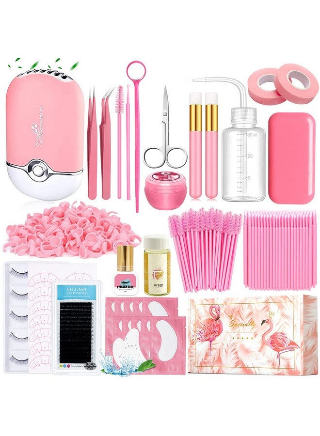 QUKLOGEN Lash Extension Kit Professional Usb Eyelash Fan Individual 0.07D Curl Mix 8 15Mm Extra Strong Glue Lash Glue Remover Eye Patch Silicone Pad Tapesperfect Tool For Beginner - Image 2