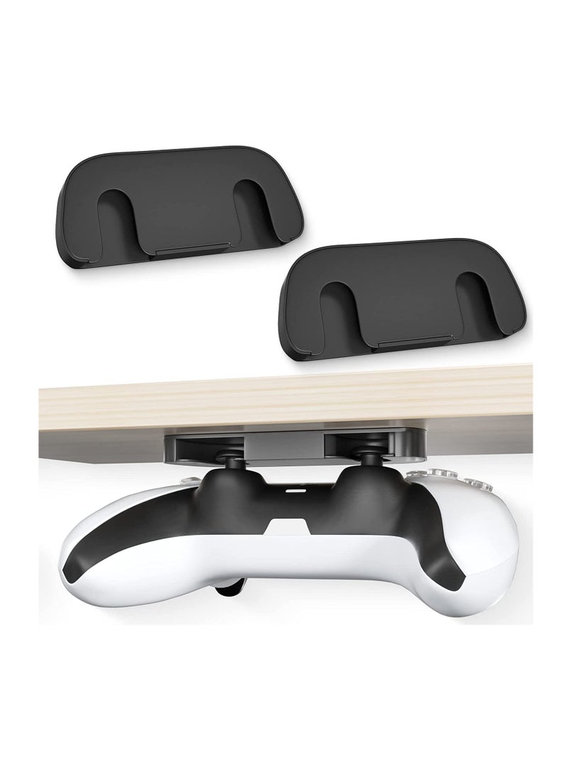 Excefore Pcs Controller Desk Mount Fit for PS5 PS4 Controller, Holder Storage Rack, No Drilling Stick Under Stand Hanger Gaming Controllers Table Organize - Image 1