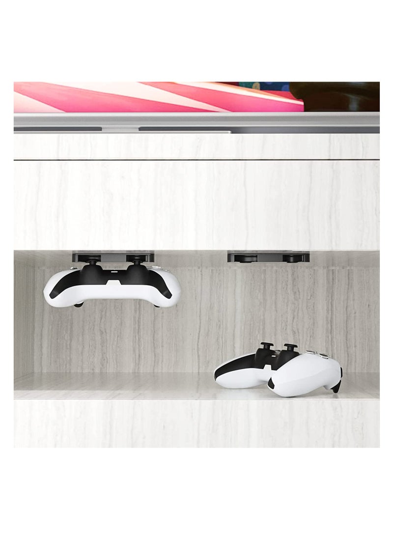 Excefore Pcs Controller Desk Mount Fit for PS5 PS4 Controller, Holder Storage Rack, No Drilling Stick Under Stand Hanger Gaming Controllers Table Organize - Image 4