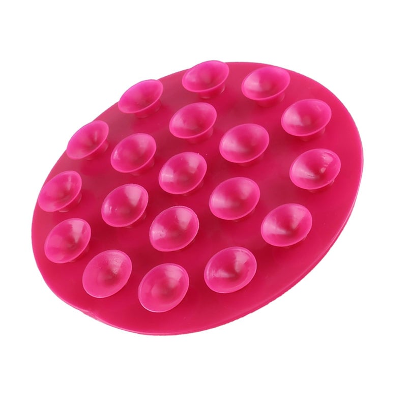 Zerodis Zerodis Creative Children's Tableware Sucker Baby Kids Magic Suction Mat Portable Double-sided Suckers Anti-slip Plate Bowl Cutlery Placemat(Rose Red) - Image 1