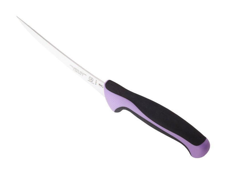 Mercer Culinary Millennia Color Handle Cutlery 6" Curved Boning Knife Purple - Image 3