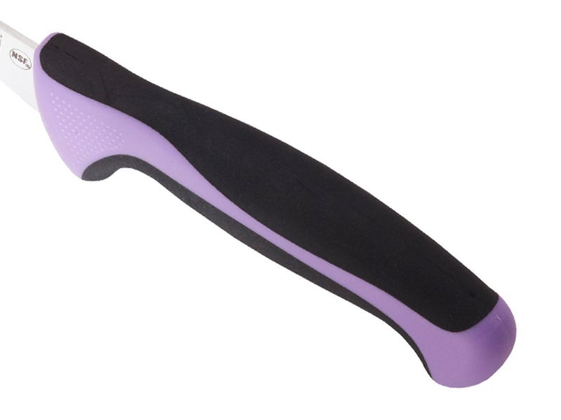 Mercer Culinary Millennia Color Handle Cutlery 6" Curved Boning Knife Purple - Image 4