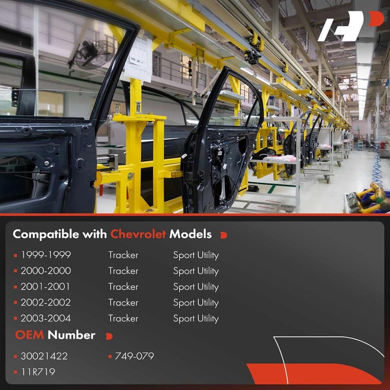 A-Premium Manual Window Regulator Without Motor for Chevrolet Tracker 1999-2004 Front Left Driver Side - Image 3