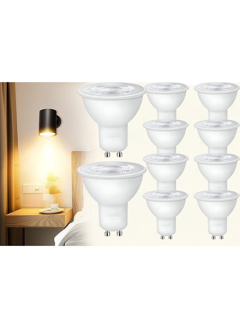 Goodway 10 Piece Of GU10 LED Bulbs Non-Dimmable – 7W Warm White 3000K – 38° Beam Angle – Energy Efficient Spotlights – Ideal for Home & Commercial Use - Image 1