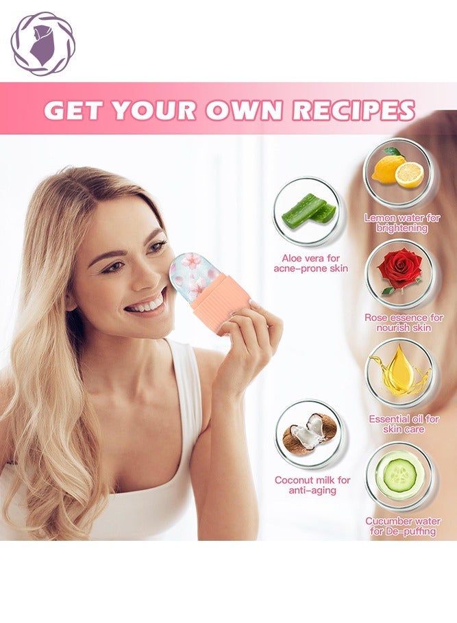 Captaintech Roller for Face, Beauty Facial Massage, Glow Cube for Face, Skin Care Tools for Eye Wrinkles, Ainkcne Puffiness Relief (Pink) - Image 5