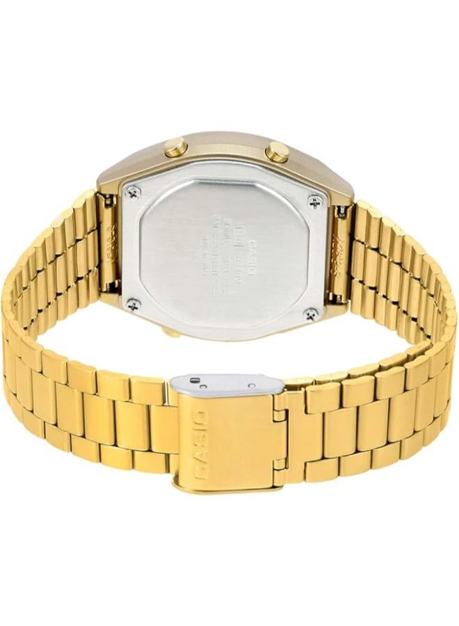 CASIO Youth Vintage Stainless Steel Band Digital Watch for Women - Gold B640WGG-9DF - Image 2