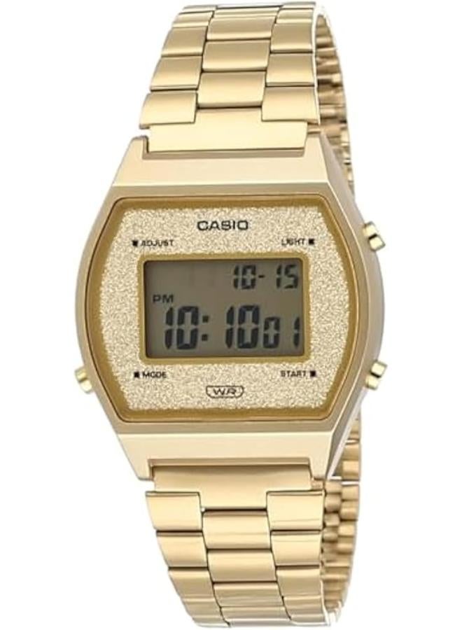 CASIO Youth Vintage Stainless Steel Band Digital Watch for Women - Gold B640WGG-9DF - Image 1
