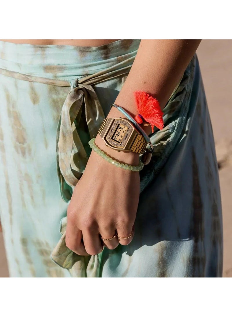 CASIO Youth Vintage Stainless Steel Band Digital Watch for Women - Gold B640WGG-9DF - Image 4