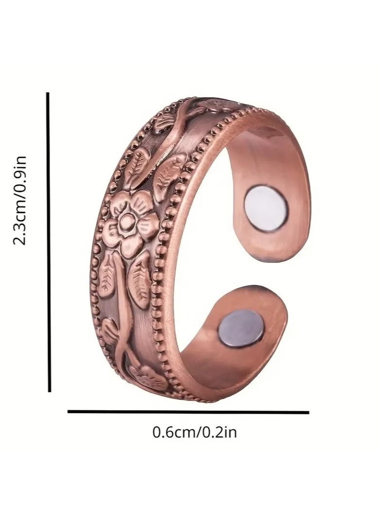 Generic 2-Pack Drainage Therapy Magnetic Ring (Rose Gold)  - Image 3