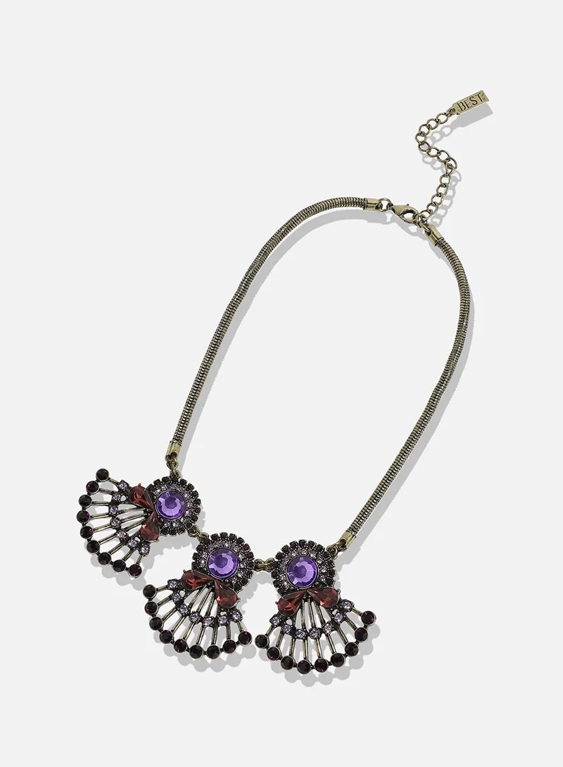 سوهي قلادة مصممة بأحجار متعددة الألوان