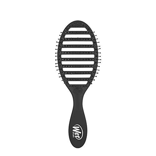 Wet Brush Speed Dry Hair Brush, Black, Vented Design & Soft HeatFlex Bristles, Blow Dry Safe, Ergonomic Handle Manages Tangles & Uncontrollable Strands, Pain-Free Hair Accessories - Image 1