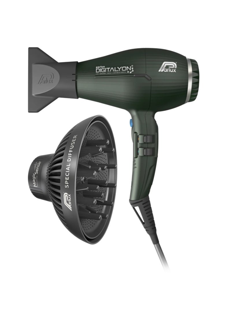 بارلوكس مجفف شعر بارلوكس ديجيتاليون + موزع هواء ماجيك سينس [قابس أوروبي ٢٢٠ فولت] أنثراسيت - Image 1