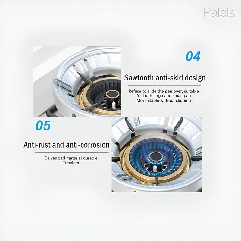 Wildmaker EcoFlame Gas Saver Burner Stand HighEfficiency EnergySaving Stove Windproof Anti Rust Skid Design High Temp Resistant Metal Universal Fitting with 8 Leg Support Pack of 2 - Image 4