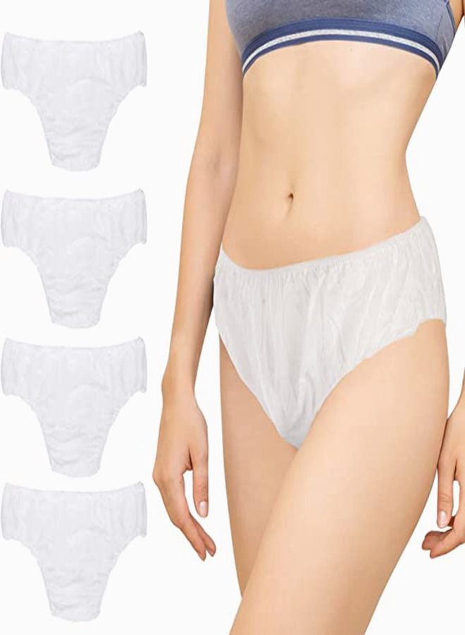 SYOSI Disposable Underwear for Women, 7Pcs Women’s Non-woven Briefs Handy Paper Panties One Time Use Undergarment for Travel Hotel Spa Massage Tanning Sauna, 7 Individual Packs Universal Size (XL) - Image 1