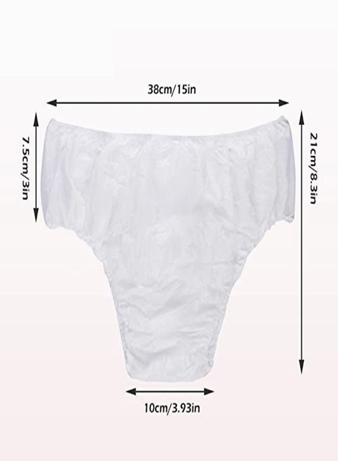 SYOSI Disposable Underwear for Women, 7Pcs Women’s Non-woven Briefs Handy Paper Panties One Time Use Undergarment for Travel Hotel Spa Massage Tanning Sauna, 7 Individual Packs Universal Size (XL) - Image 4