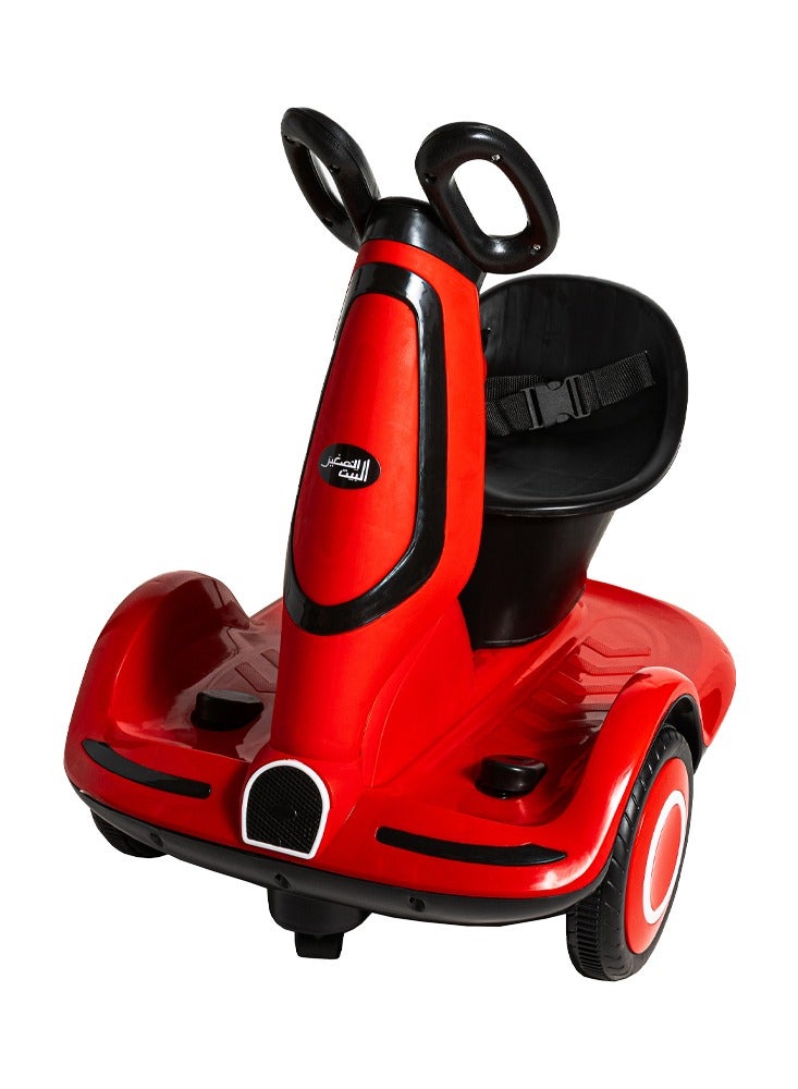 Safe electric scooter for children,rechargeable,five wheels,LED lighting,safety belt,for Ages 3+  - Image 1