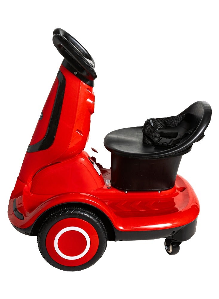 Safe electric scooter for children,rechargeable,five wheels,LED lighting,safety belt,for Ages 3+  - Image 2