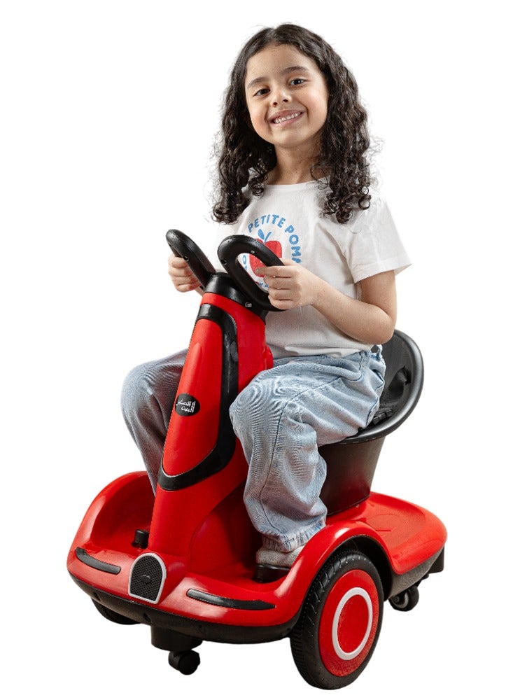 Safe electric scooter for children,rechargeable,five wheels,LED lighting,safety belt,for Ages 3+  - Image 3