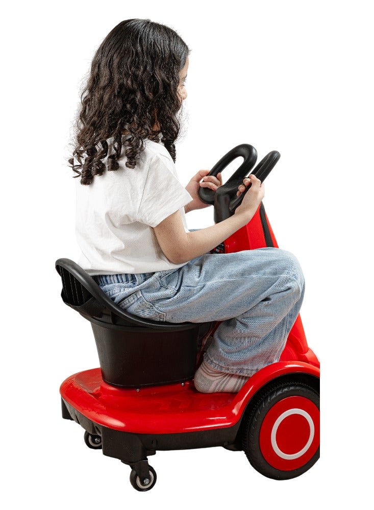 Safe electric scooter for children,rechargeable,five wheels,LED lighting,safety belt,for Ages 3+  - Image 4