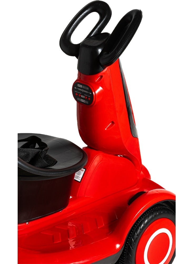 Safe electric scooter for children,rechargeable,five wheels,LED lighting,safety belt,for Ages 3+  - Image 5