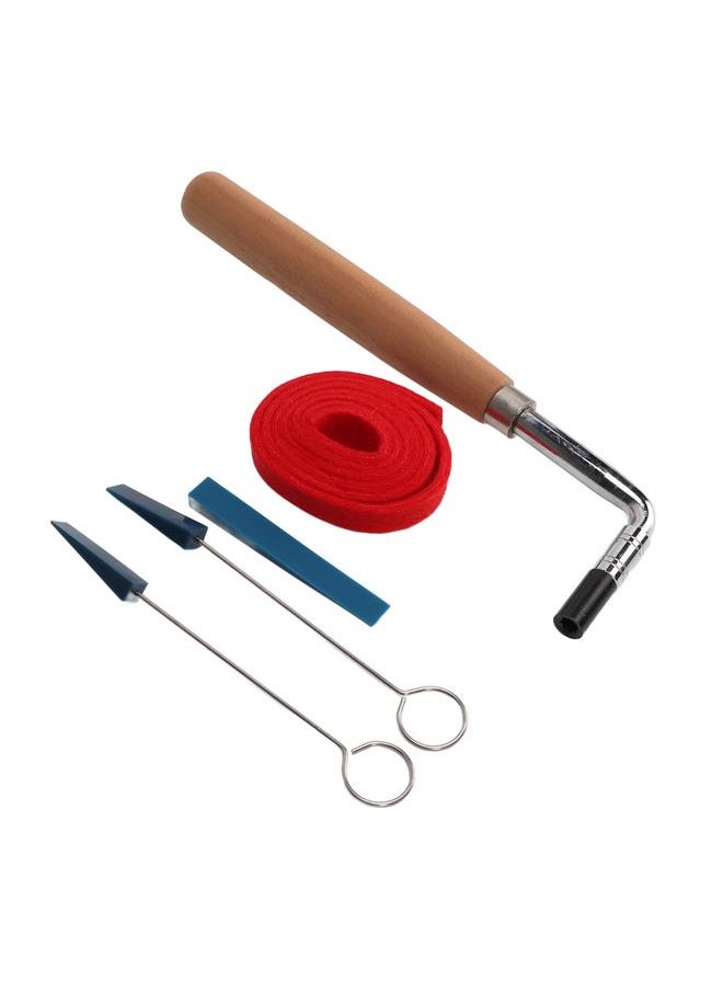 Thoraya - 6Pcs Professional Piano Tuner Kit Exquisite Workmanship Complete Tools Easily Use Mute Tools for Beginner ProfessionalM02621 - Image 1