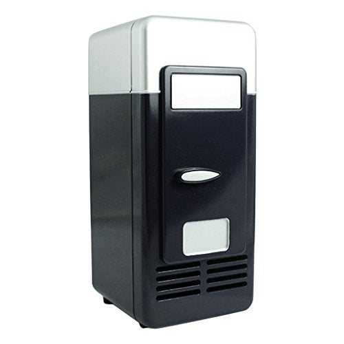 ATORSE USB Mini Fridge Drink Cooler Refrigeration System Small Refrigerator Black - Image 2