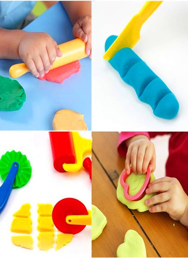null - Playdough Tools 20 PCS Play Dough Tools Set for Kids  Various Shape Playdough Cutters and Rollers - Image 1