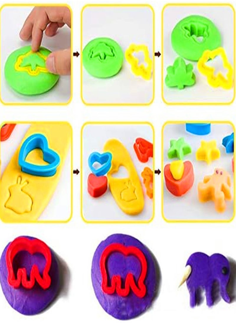 null - Playdough Tools 20 PCS Play Dough Tools Set for Kids  Various Shape Playdough Cutters and Rollers - Image 1
