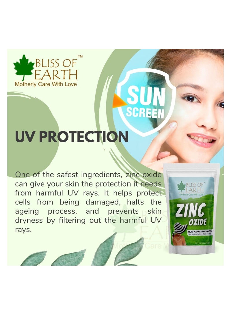 Bliss of Earth 4 oz Zinc Oxide Powder Non Nano & Uncoated for Skin Face, Cosmetic & DIY Product 113Gm Pack of 2 - Image 3