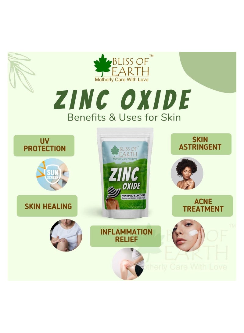 Bliss of Earth 4 oz Zinc Oxide Powder Non Nano & Uncoated for Skin Face, Cosmetic & DIY Product 113Gm Pack of 2 - Image 5