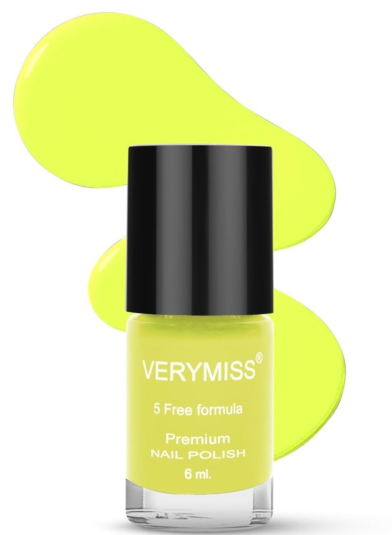 VERYMISS Premium Glossy baby yellow Nail Polish 6ml   Smooth Application Quick Drying   Paraben Free Ultra Long Lasting Nail Paints  Pack of 1 - Image 1