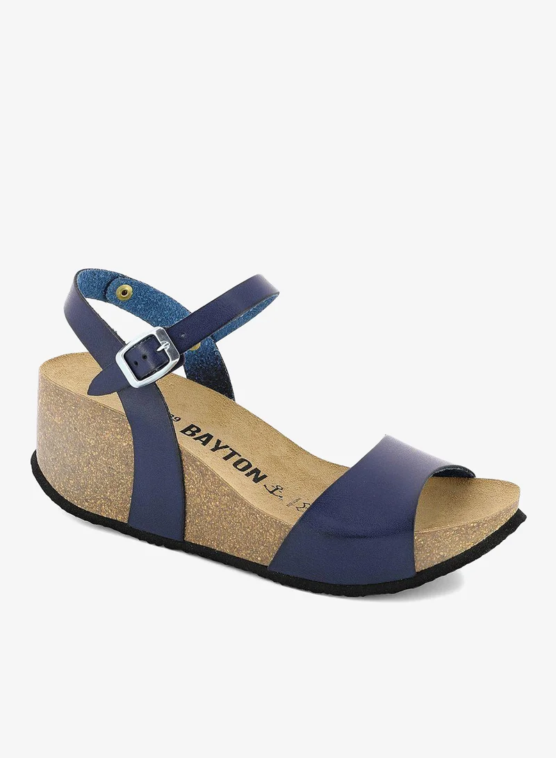 BAYTON Maya Strappy Mid Heel Wedges