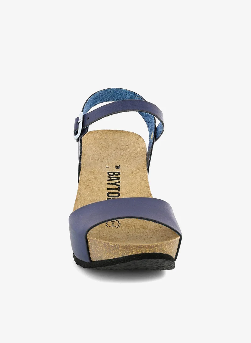 BAYTON Maya Strappy Mid Heel Wedges
