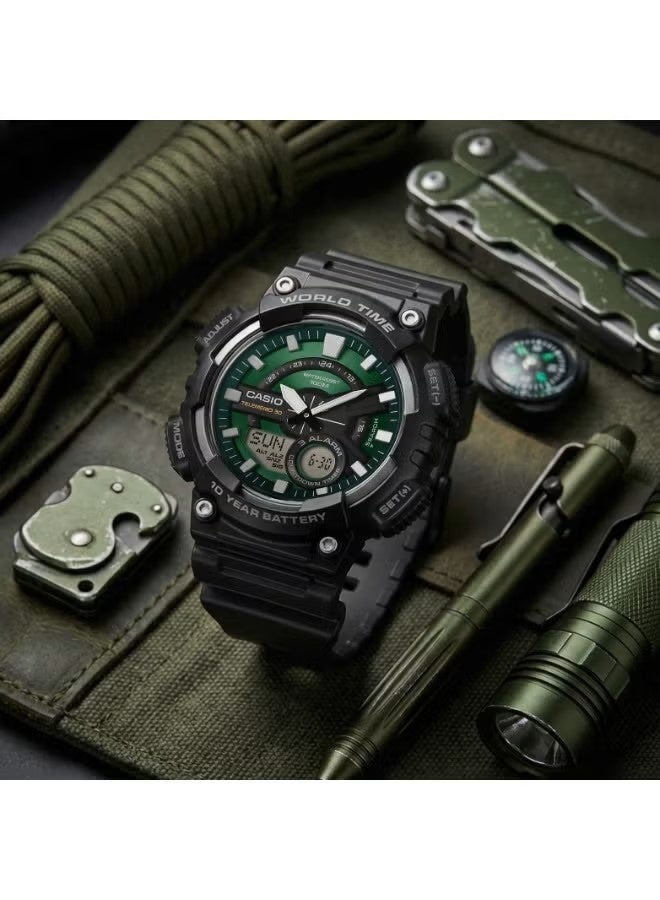 CASIO ساعة كاسيو AEQ-110W-3A2VDF للرجال – أنيقة، متينة ومقاومة للماء - Image 3