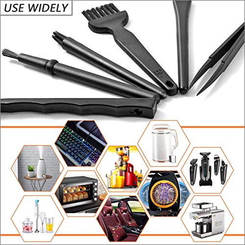 SPIN CART Multipurpose 7 in 1 Small Portable Plastic Handle Nylon Brushes Set for Computer Keyboard Car Laptop Cleaning Brush Kit - Image 4