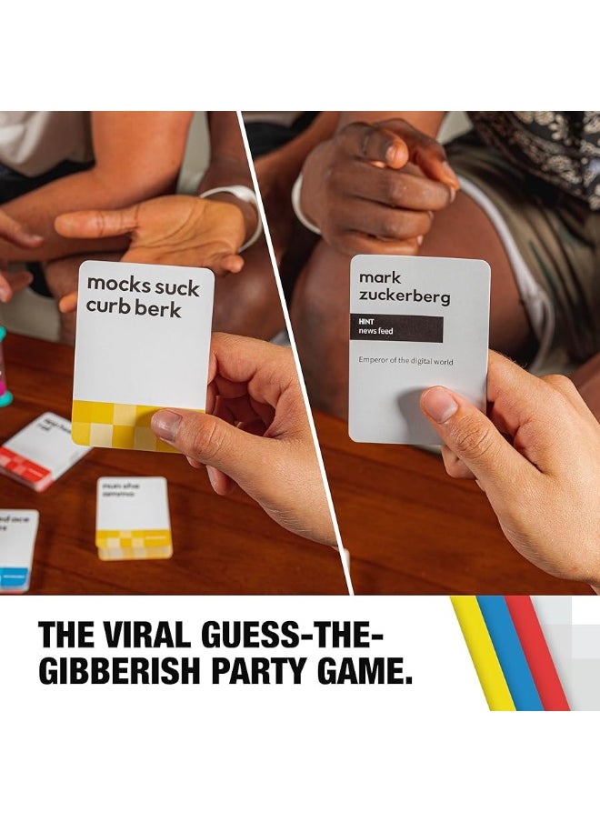 WHAT DO YOU MEME? - WHAT DO YOU MEME Incohearent  Guess The Gibberish Party Game  The Spicier Edition with Refreshed Content  Fun Games for Adults - Image 1