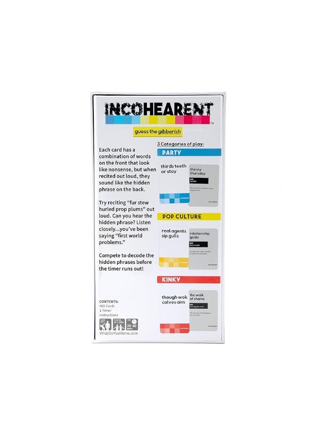 WHAT DO YOU MEME? - WHAT DO YOU MEME Incohearent  Guess The Gibberish Party Game  The Spicier Edition with Refreshed Content  Fun Games for Adults - Image 1
