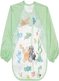 Mix and Max Mix&max baby bib long sleeves printed fish for boys-green 